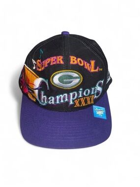 Logo Athletic Super Bowl Champions Purple and Black Snapback Hat
